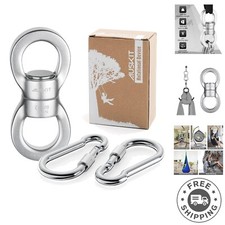 Aluminum Swing Swivel with Sealed Bearings - Effortless 360  Hanging Accessory