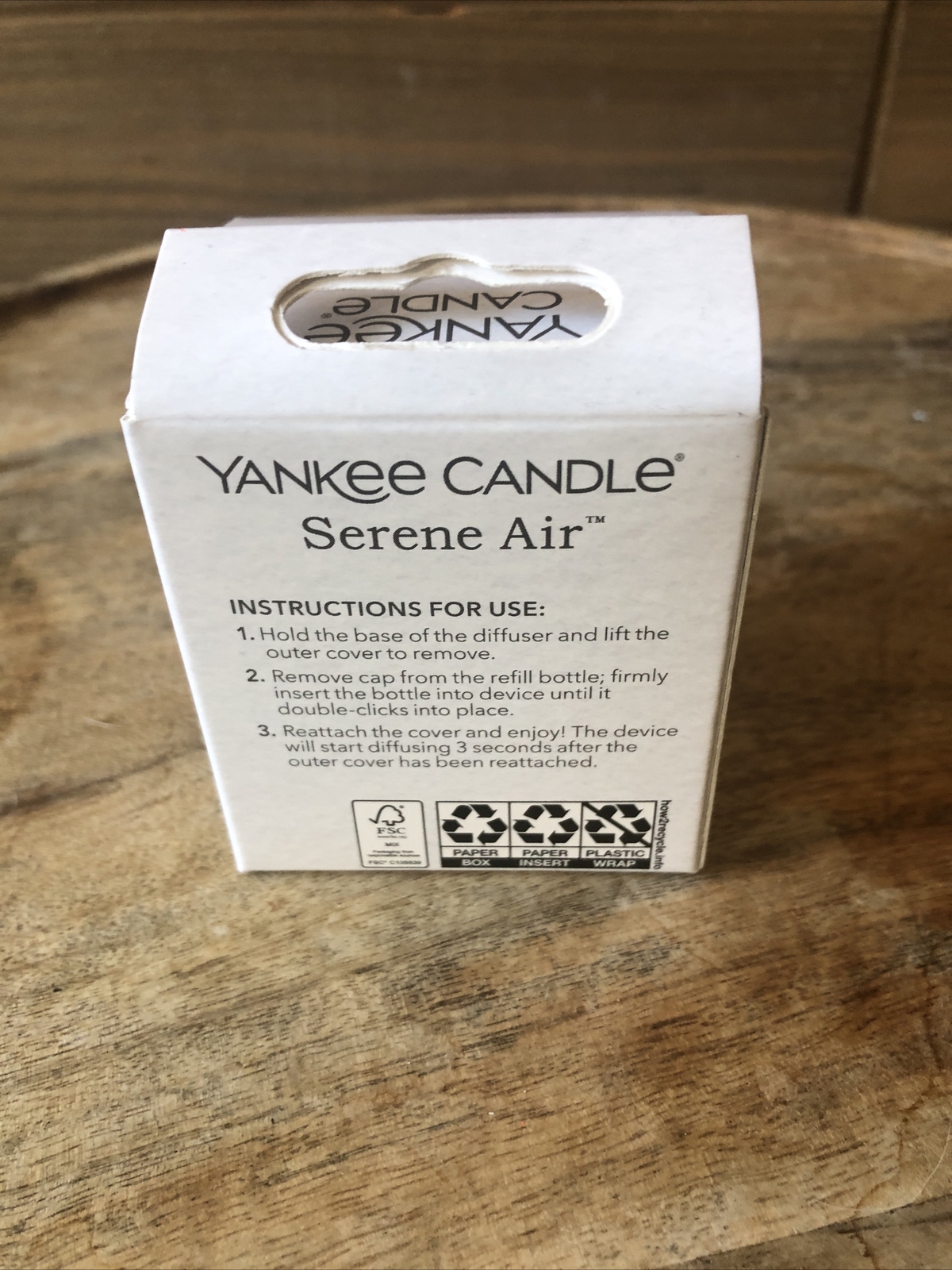 Yankee Candle Serene Air Refill Tranquil Rose And hibiscus 30 Days Of