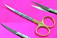 Premium GERMAN Supercut TC Iris Scissors 4.5"Curved Surgical Dental Instruments 