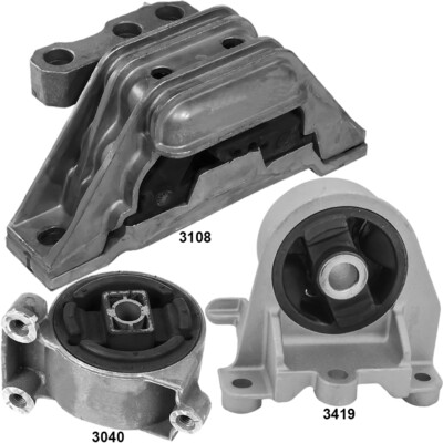 RH Engine Motor & Front/Rear Left Trans Mounts 3Pcs Set for 02-06 Saturn Vue 2.2