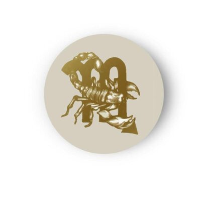 Ein Scorpio's Cool Zodiac Leinen Matt Ausführung Wohnkultur Größe 30 CM