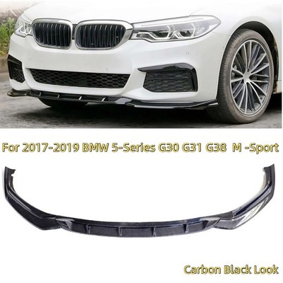 For BMW 5 Series G30 G31 M Sport 2017-2019 Carbon Look Front Bumper Splitter Lip