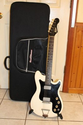1960's Hofner Model 164 Colorama Series Electric Guitar White Embossed Croc