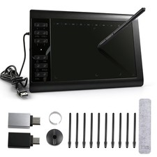New Graphics Drawing Tablet Battery-free Stylus 8192 Pen Pressure 14.2"x9.4"