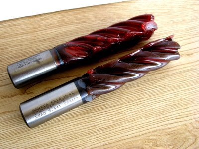 FRESHLY SHARPENED HSCO 5  FLUTE ROUGHING END MILLS 1'' HANITA 6.5 LONG