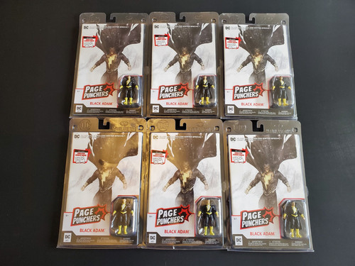 6X Lot - New McFarlane Toys DC Black Adam action figure and comic book WHOLESALE