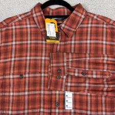 Carhartt Rugged Flex Relaxed Fit Lightweight Long Sleeve Plaid Shirt XL