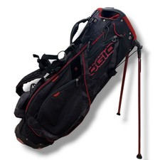 OGIO Grom XX 14-Way Woode Stand Golf Bag Black Red Dual Strap