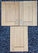 Shaker Style Solid Wood Kitchen Cupboard Door Front,  405 x 555mm, 3 No. (Set G)