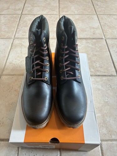 NEW TIMBERLAND® PREMIUM 6-IN LACE WATERPROOF BOOT "DARK GREEN FULL GRAIN" US 8