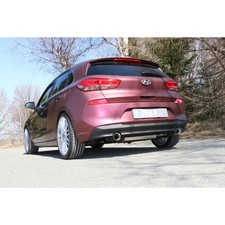 FOX Duplex Sportauspuff Endschalldämpfer Hyundai i30 PDE re/li je 1x90mm Typ 25