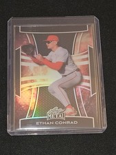 2025 Leaf Metal Baseball Ethan Conrad Prospect Base Galaxy Parallel 1/1 #72