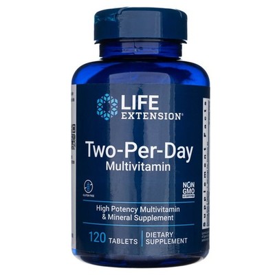 Life Extension Two-Per-Day Multivitamin 120 Tabletten / 120 Capsules Vitamine