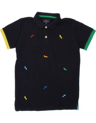 HARMONT & BLAINE Jungen Poloshirt 11-12 Jahre dunkelblau Animalprint BJ11