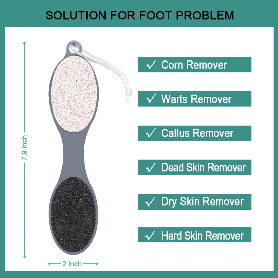 Foot File Callus Remover - Multi Purpose 4 in 1 Feet Pedicure Tools with Foot Sc - Image 3 of 4