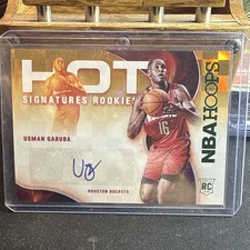 Panini NBA Hoops Hot Signatures Rookies Usman Garuba #HSR-UG Rockets Auto