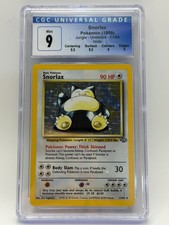 Snorlax Jungle Unlimited Holo CGC 9 11/64 on eBay