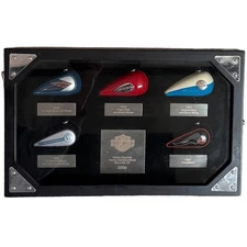 Harley Davidson Miniature Motorcycle Gas Tank Display Collection 5 Pieces 2006