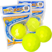 BLITZBALL Plastic Baseball (4 Pack - Official...