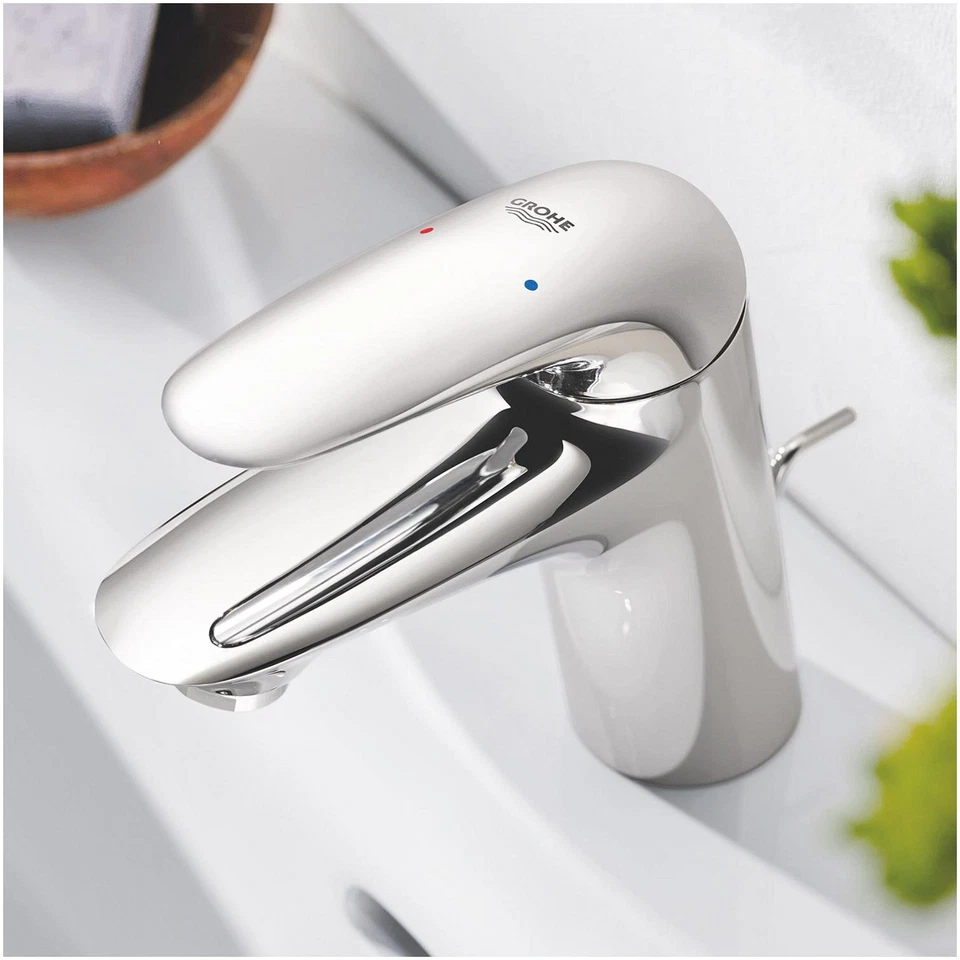 Grohe Wave Einhand-Waschtischbatterie, S-Size, Ausladung 110mm, - Bild 2 von 4