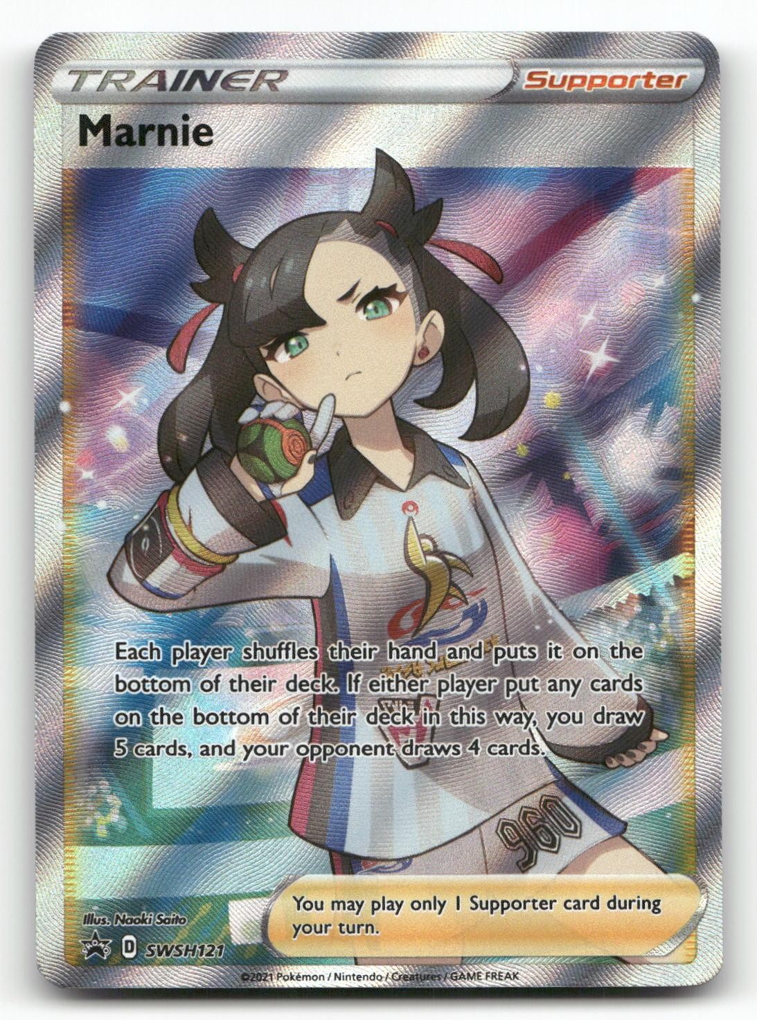Marnie SWSH121 Sword & Shield Promo Pokemon Holo NM Promo