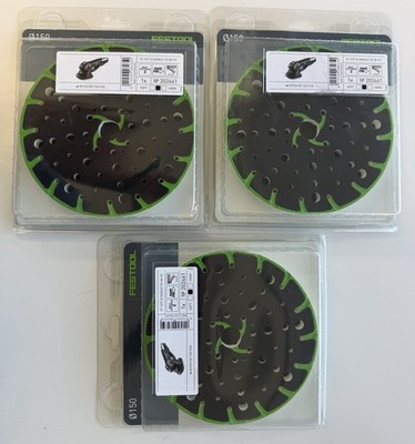 Lot of 3 Festool 202461 6-Inch (150mm) Soft Sander Backing Pad for RO 150 FEQ