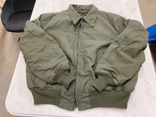 USGI Tanker Jacket CVC Cold Weather High Temp Resistant OD Green SIZE LARGE REG