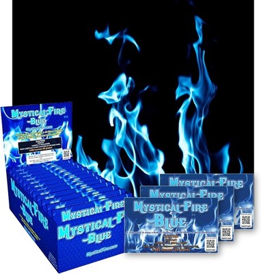 Mystical Fire Blue Color Changing Packets- Pack of 12 Flames- Long... 