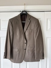 Ralph Lauren Men s Brown Houndstooth Silk Wool Blazer 42S Made In Canada