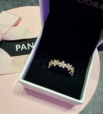 NEW Genuine Pandora Rose Gold Daisy Flower Ring Size 56 ALE R BOXED