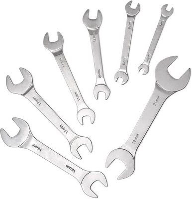 Super Thin Wrench Set, 5.5-21Mm Thin Wrenches Metric Open End 7 Pieces (Metric)