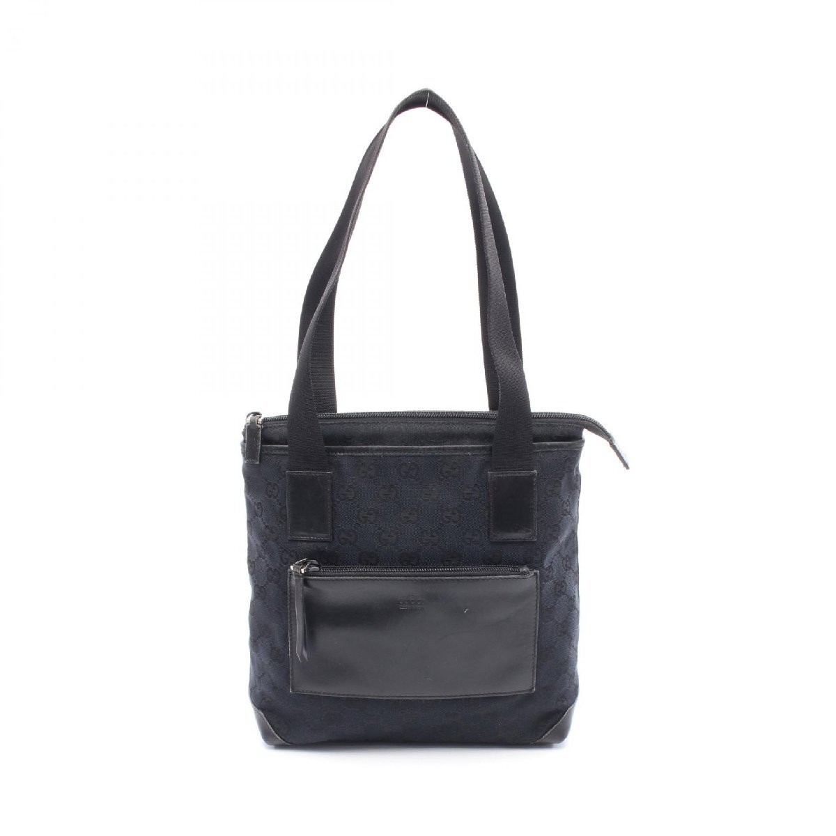 GUCCI GG Canvas Tote Bag in Leather Style 889055