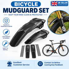 2x Cycling MTB Mudguard Mud Guard Mountain Bike Bicycle Fender Front Rear Tyre