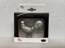 Staub Rooster Stainless Steel Cocotte Pot Knob New In Box