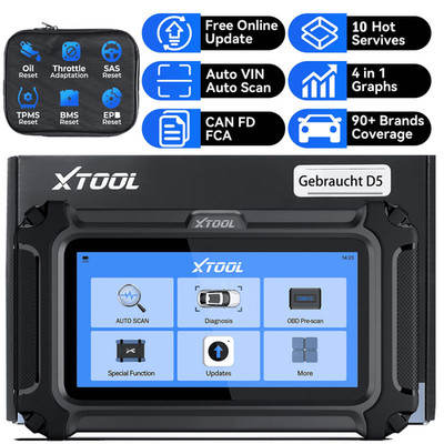 Gebraucht XTOOL D5 Profi KFZ OBD2 Diagnosegerät Fehler Auslesen Scanner 5 System