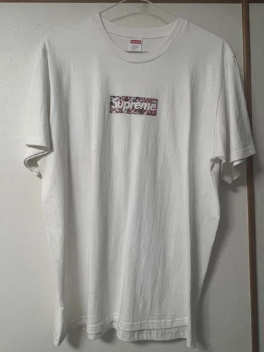 T shirt blanc suprême L 100% coton confortable pré rétréci mode tee
