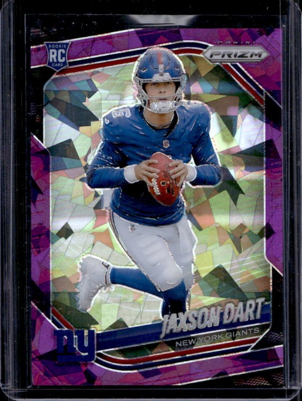2025 Panini Prizm Jaxson Dart RC Purple Ice Rookie #/225 Giants