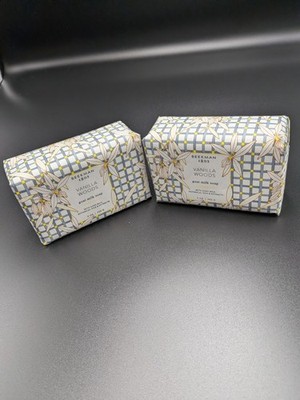 Beekman 1802 Vanilla Woods Goat Milk Bar Soap 9 oz Set of 2 Moisturizing NEW