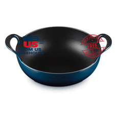 Le Creuset Agave 3 Qt Balti Dish Cast Iron Round France