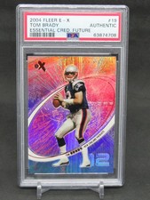2004 FLEER E-X TOM BRADY ESSENTIAL CREDENTIALS FUTURE /47 PSA AUTH PATRIOTS AL2