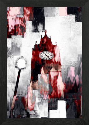 Ein buntes digitales Bild des Fa gerahmtes Wandbild Poster Leinwanddruck Bild