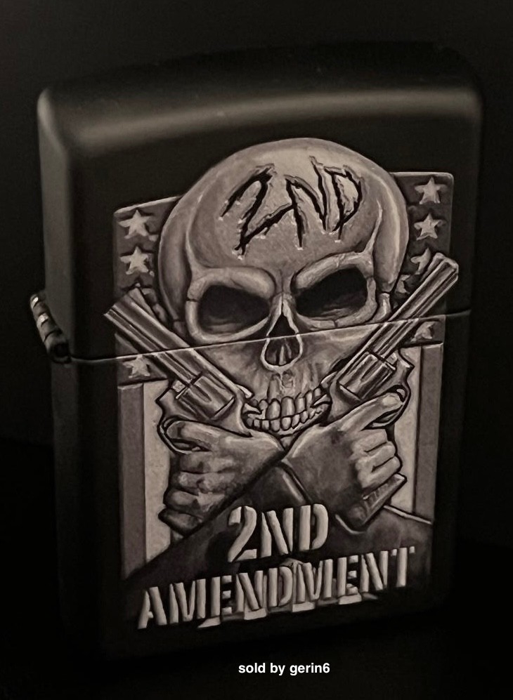 Zippo  Windproof Lighter, 2nd Amendment Skull & Guns, 404932