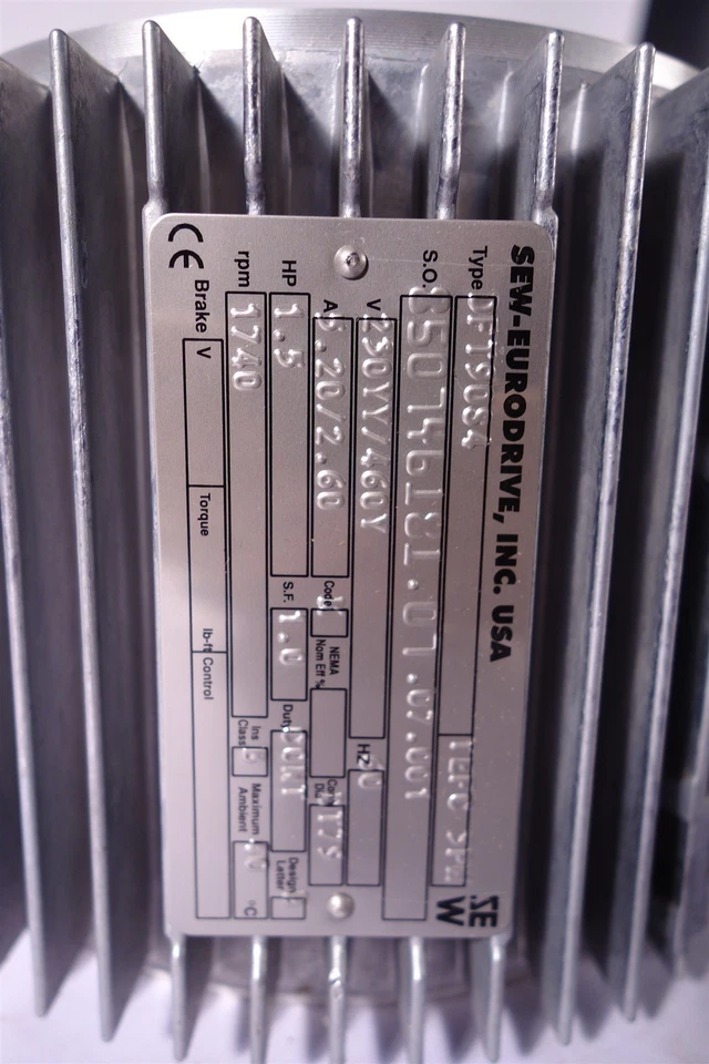 Sew-Eurodrive DFT90S4 Motor Stator Only 3 Phase 1.5 HP 230 / 575V NEW - Image 3 of 4