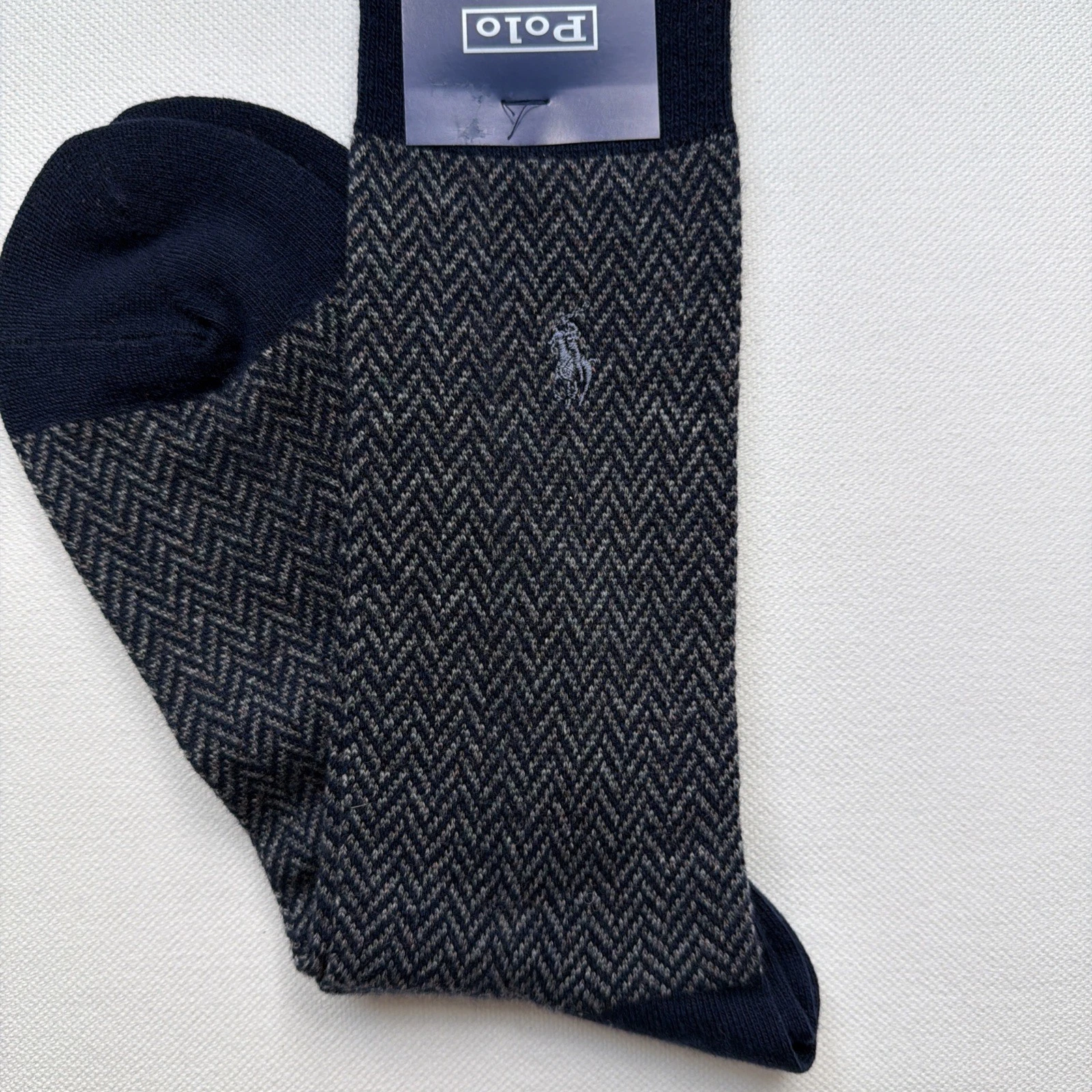Polo Ralph Lauren Mens Herringbone Wool Blend Dress Socks, Classic! Japan!