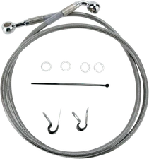 Drag Specialties Extended Front Brake Line Kit 51 3/4in. Clear #1741-2648