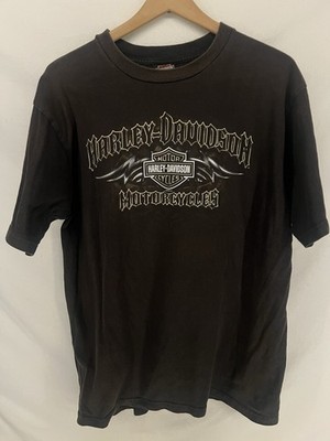 Vintage Y2K Harley Davidson Second City Chicago T-shirt Size L Made In USA