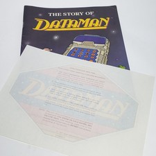 VTG TI Texas Instruments The Story of DataMan Booklet and Iron On Sticker 1977