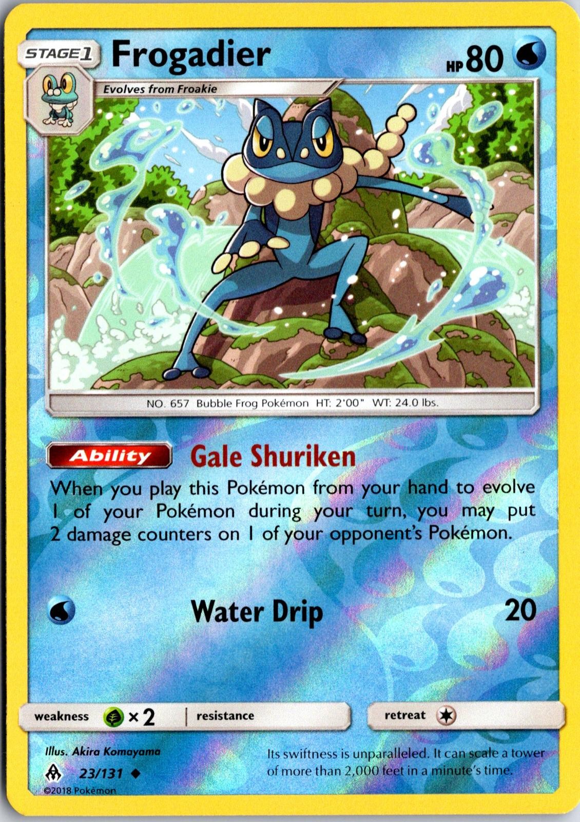 Frogadier 23/131 UC Forbidden Light Pokemon Reverse Holo NM/M