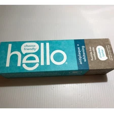 NWT Hello Antiplaque Whitening Fluoride Free Peppermint Toothpaste