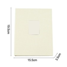 Image of Photo Album 208 Slots Cotton Linen with Transparent Pockets for Easy Access